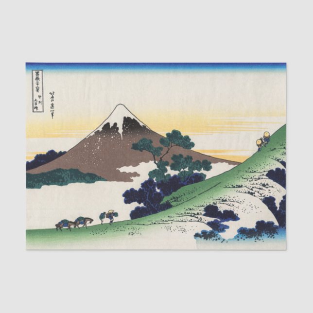 Papel De Seda Katsushika Hokusai - passe de inume, província de  (Frente )