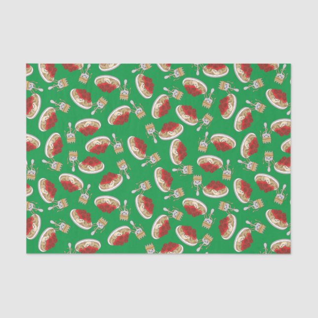 Papel De Seda Kawaii, Aniversário de criança de Espaguete Bonito (Frente )