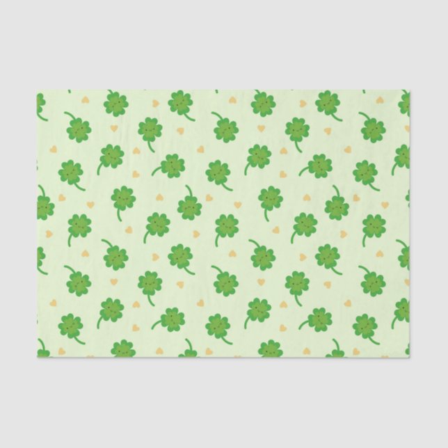 Papel De Seda Kawaii Lucky Clover (Frente )