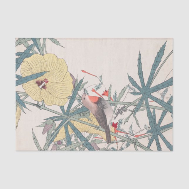 Papel De Seda Keinen Kachō Gafu, Pl.31, por Imao Keinen (Frente )