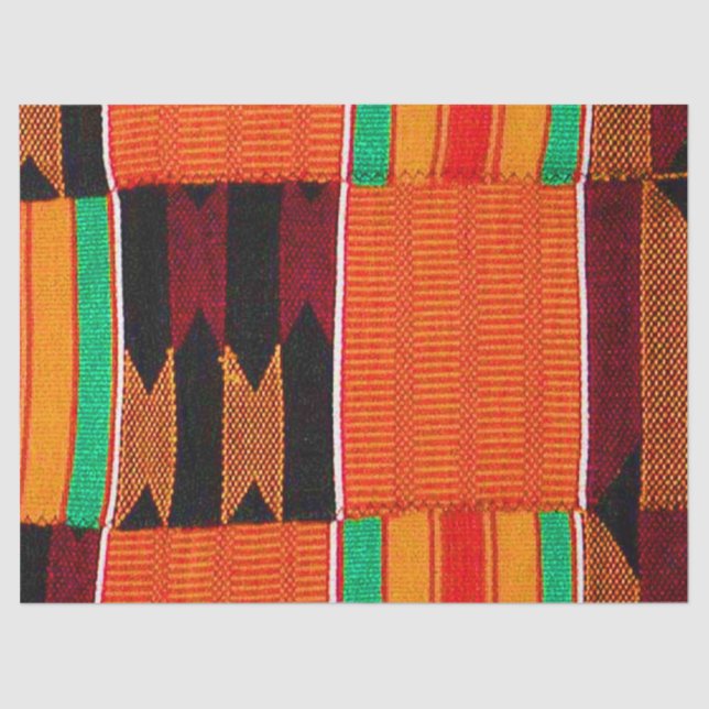 Papel De Seda Kente Cloth Pattern (Frente )