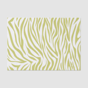 Papel De Seda Khaki Safari Zebra