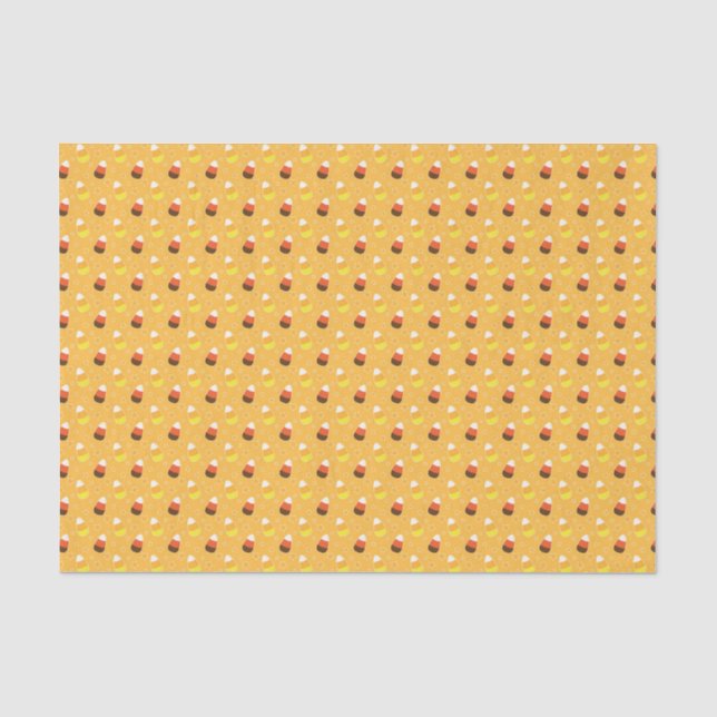 Papel De Seda Kids Halloween Orange Candy Corn (Frente )