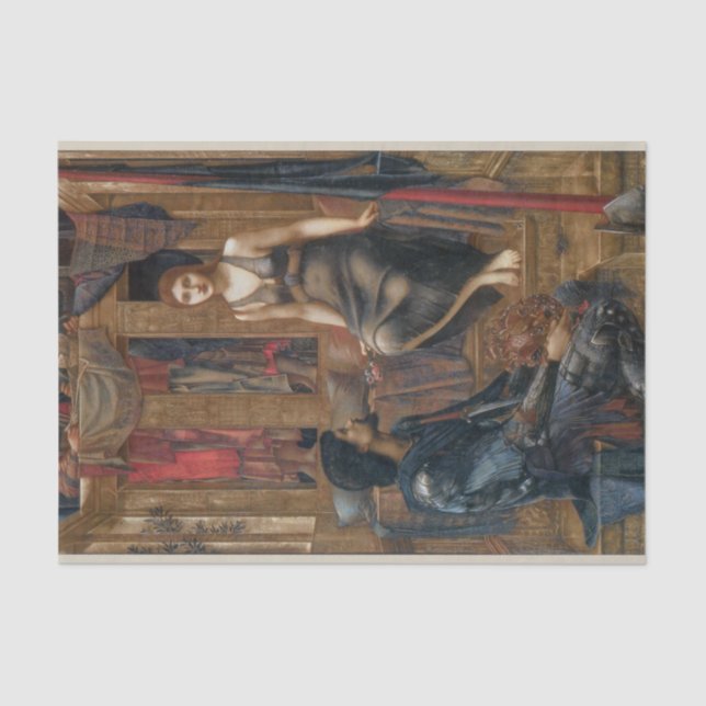 Papel De Seda King Cophetua e Beggar Maid (por Burne-Jones) (Frente )