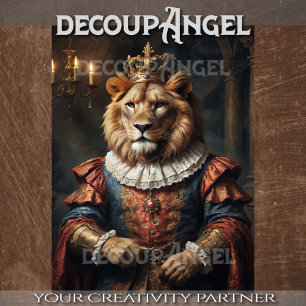 Papel De Seda King Lion - Decoupage-