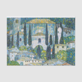 Papel De Seda Kirche em Cassone por Gustav Klimt