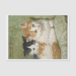 Papel De Seda Kittens Painting Henriette Ronner-Knip (1821-1909)