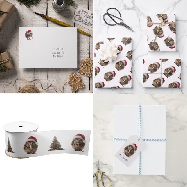 Papel De Seda Kiwi de Natal bonito, personalizado (Criador carregado)