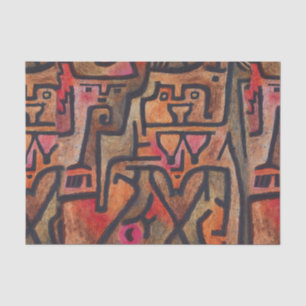 Papel De Seda Klee Abstrato Forest Expressionista Arte Moderna