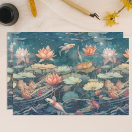 Papel De Seda Koi Pond