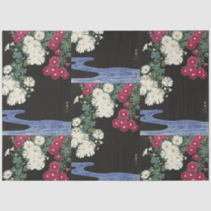 Papel De Seda Koson Chrysanthemum Garden Japonês Flor Art