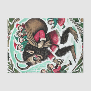 Papel De Seda Krampus Christmas