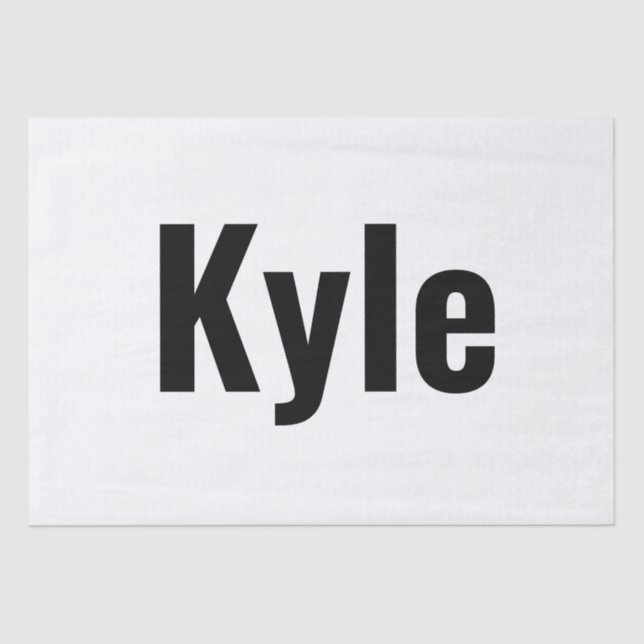 Papel De Seda Kyle Mens Name, (Frente )