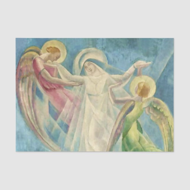 Papel De Seda "La Assunon de Maria", por Angel Zarraga (Frente )