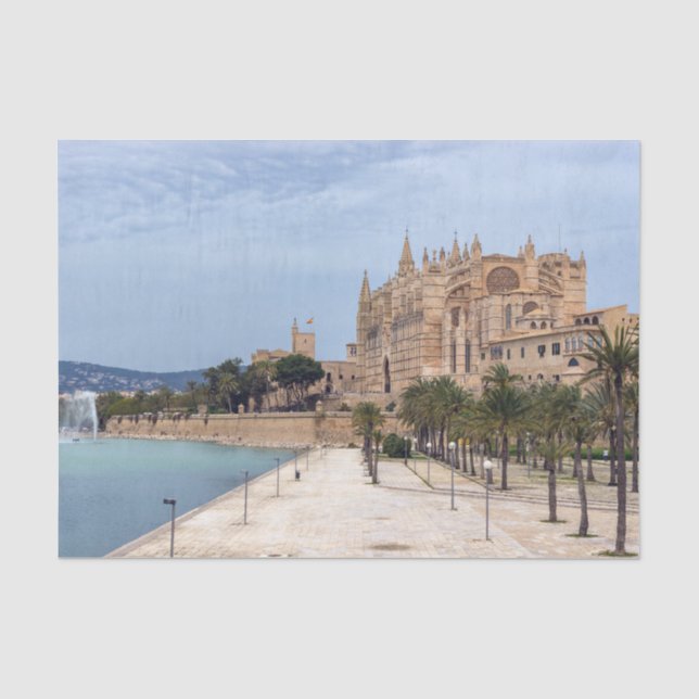 Papel De Seda La Seu, a Catedral de Palma de Mallorca - Espanha (Frente )