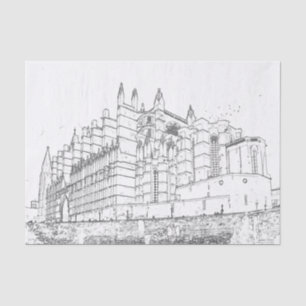 Papel De Seda La Seu, a Catedral de Palma de Mallorca - Espanha