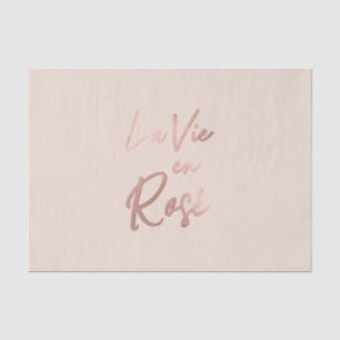 Papel De Seda La Vie en Rosa French Cote Rosa de cor-de-rosa Dou