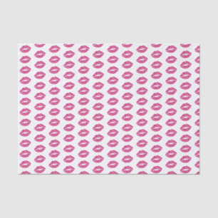 Papel De Seda Lábios brilhantes cor-de-rosa
