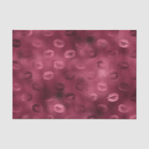 Papel De Seda Lábios Glitter em Folha de Bourgonha Glam