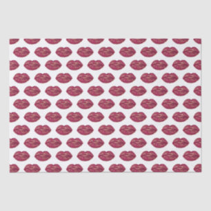 Papel De Seda Lábios vermelhos