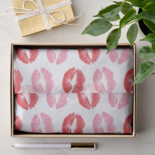 Papel De Seda Lábios Vermelhos e Rosa, Padrão De Lábios, Batom,