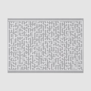 Papel De Seda Labirinto branco gigante