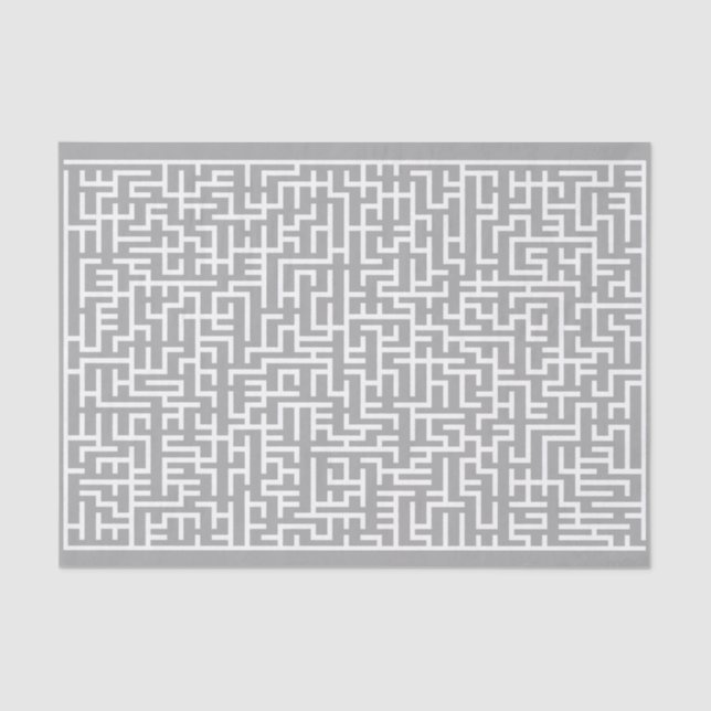 Papel De Seda Labirinto branco gigante (Frente )