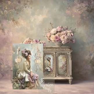 Papel De Seda Lace and Light Ballgown Lady Sage Mauve Floral