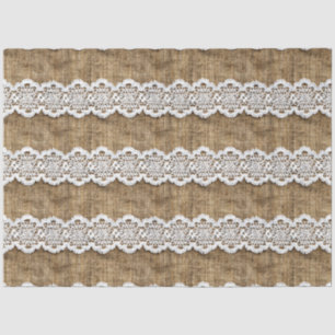 Papel De Seda Lace na desacoplamento de móveis padrão de burlap