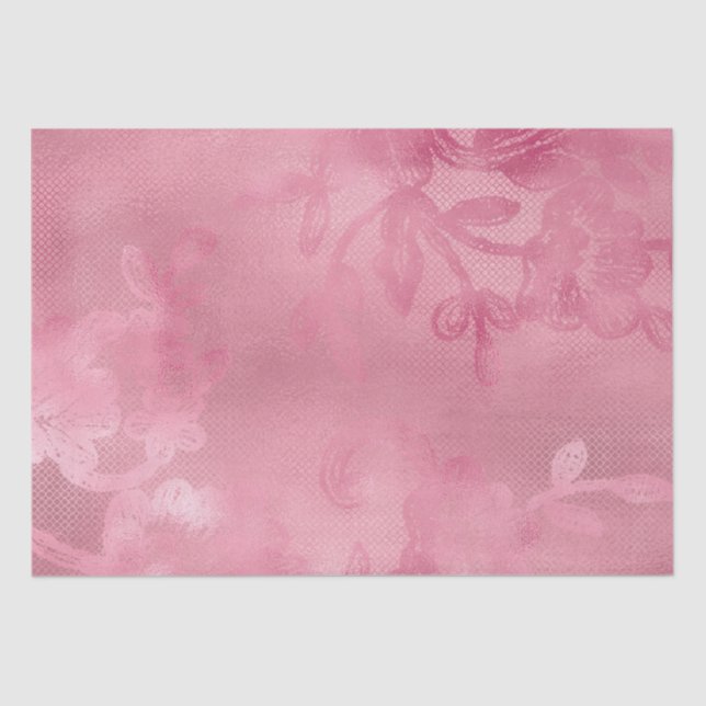 Papel De Seda Lace Rosa Chic (Frente )
