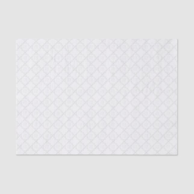 Papel De Seda Laço branco elegante (Frente )