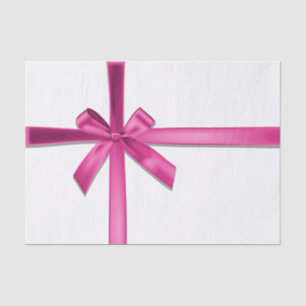 Papel De Seda Laço de Fita de Seda Rosa Pastel Aniversário