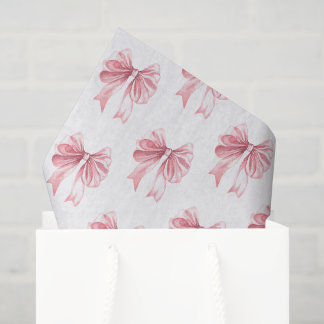 Papel De Seda Laço Rosa 