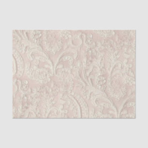 Papel De Seda Laço rosa pálido do vintage