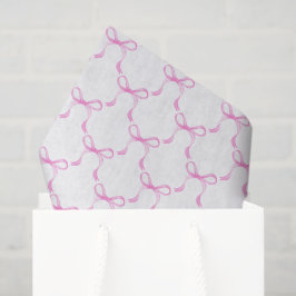 Papel De Seda Laços de Fita Rosa