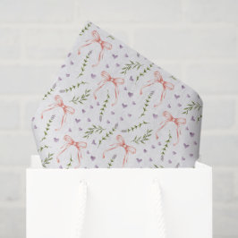 Papel De Seda Laços Rosa