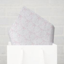 Papel De Seda Laços Rosa Pálido Aquarela