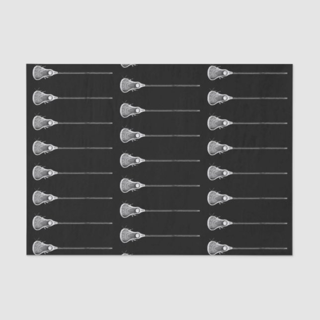 Papel De Seda Lacrosse Gift Black (Frente )