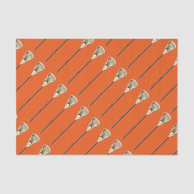 Papel De Seda Lacrosse Sports Orange (Frente )