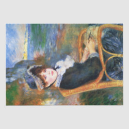 Papel De Seda Lady by the Seashore (por Pierre-Auguste Renoir)