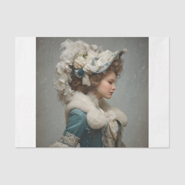 Papel De Seda Lady in Winter (Frente )