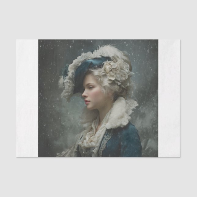 Papel De Seda Lady in Winter (Frente )