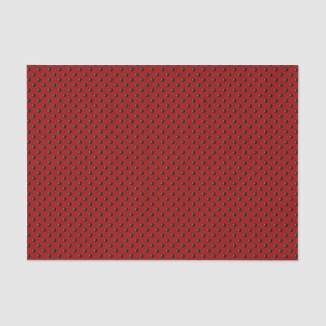 Papel De Seda Ladybug-Dots-Red-and-Black- (Frente )