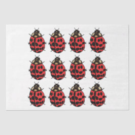 Papel De Seda Ladybug Red Black Insett Ladybug