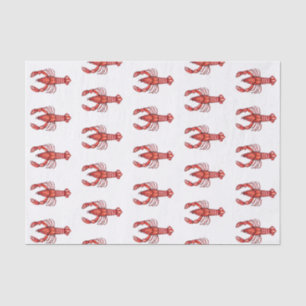 Papel De Seda Lagostins da aguarela de Louisiana Cajun