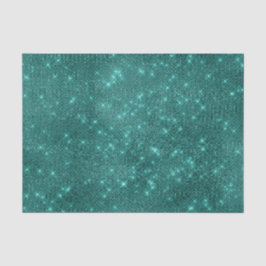Papel De Seda Lantejoulas Turquesa Glam