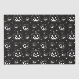 Papel De Seda Lanternas Black Halloween e White Jack-O'