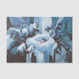 Papel De Seda Lar de Neve, Ninho de Pássaro de Inverno