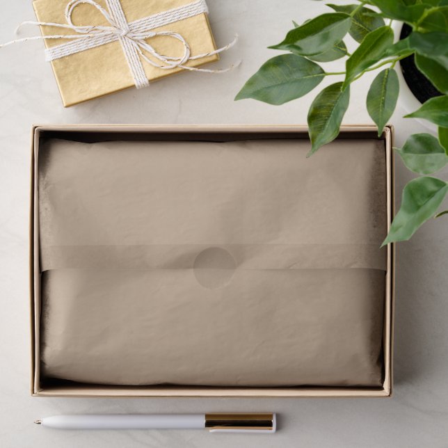 Papel De Seda Laranja cinza sólido (Presente)