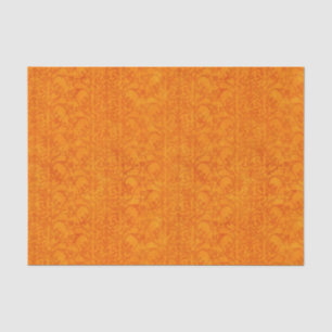 Papel De Seda Laranja do damasco do outono